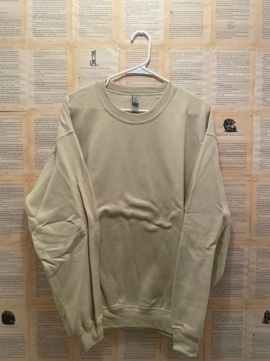 BLANK Sand Crewneck ***SIZE L***