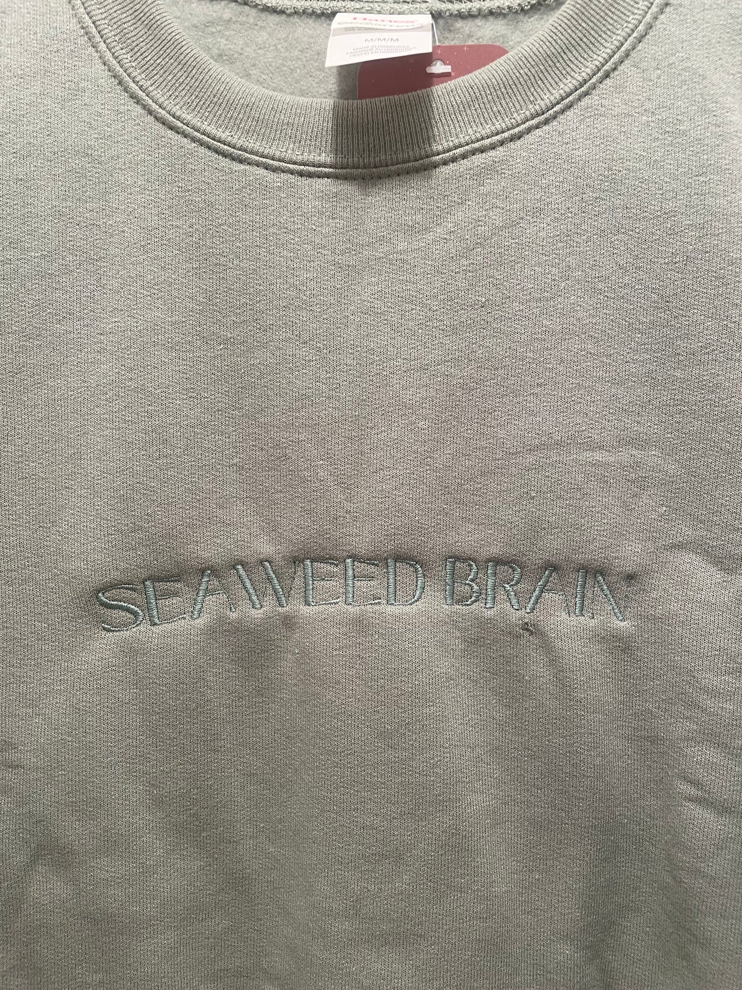 Seaweed Brain Crewneck ***IMPERFECT SIZE M***