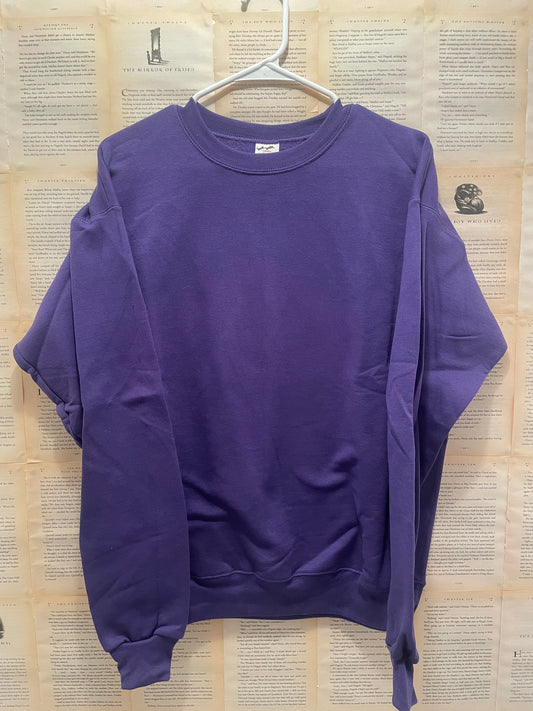 BLANK Purple Crewneck ***SIZE M***