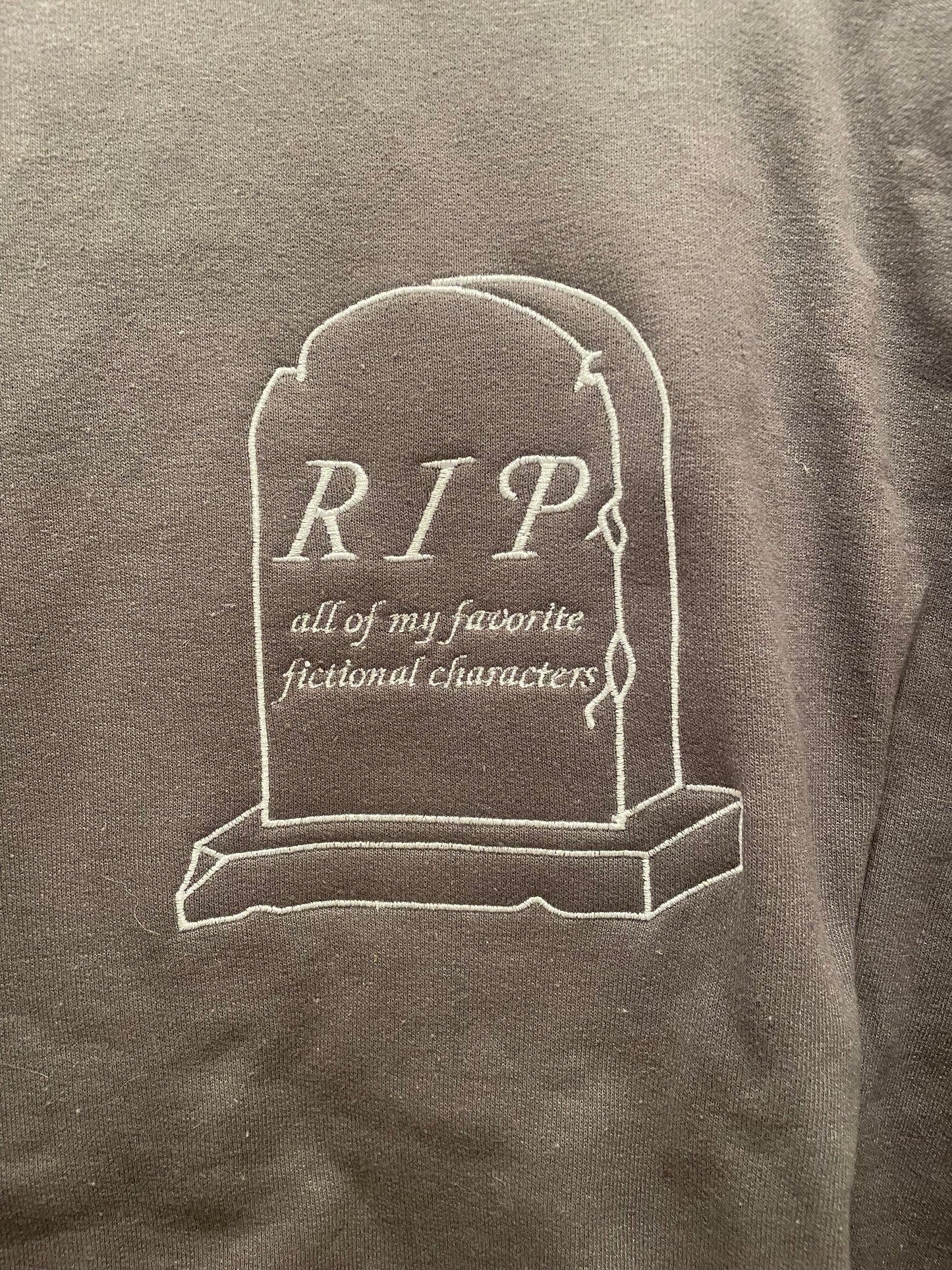 RIP Crewneck ***SAMPLE SIZE XL***