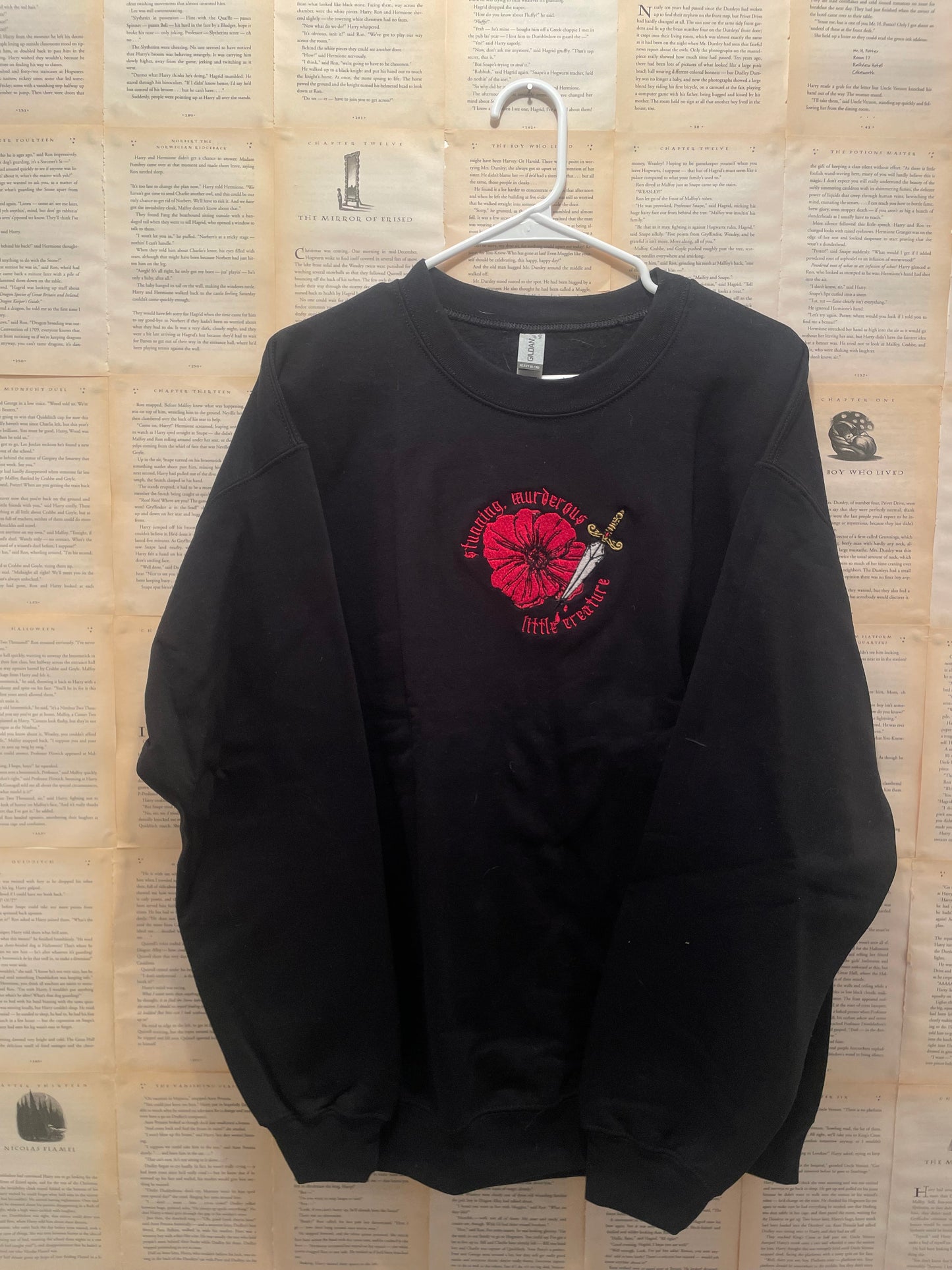 Poppy's Dagger Crewneck ***SAMPLE/IMPERFECT SIZE L***