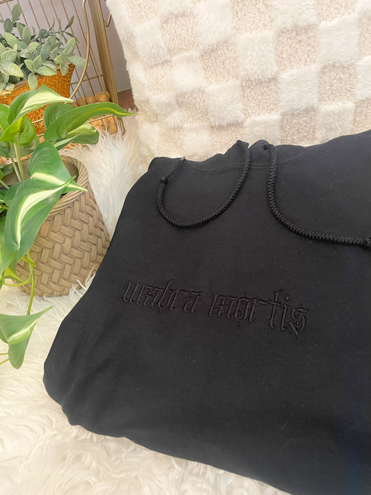 Umbra Mortis Monochrome Hoodie