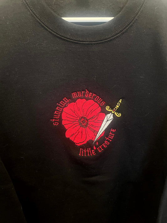 Poppy's Dagger Crewneck ***SAMPLE SIZE L***