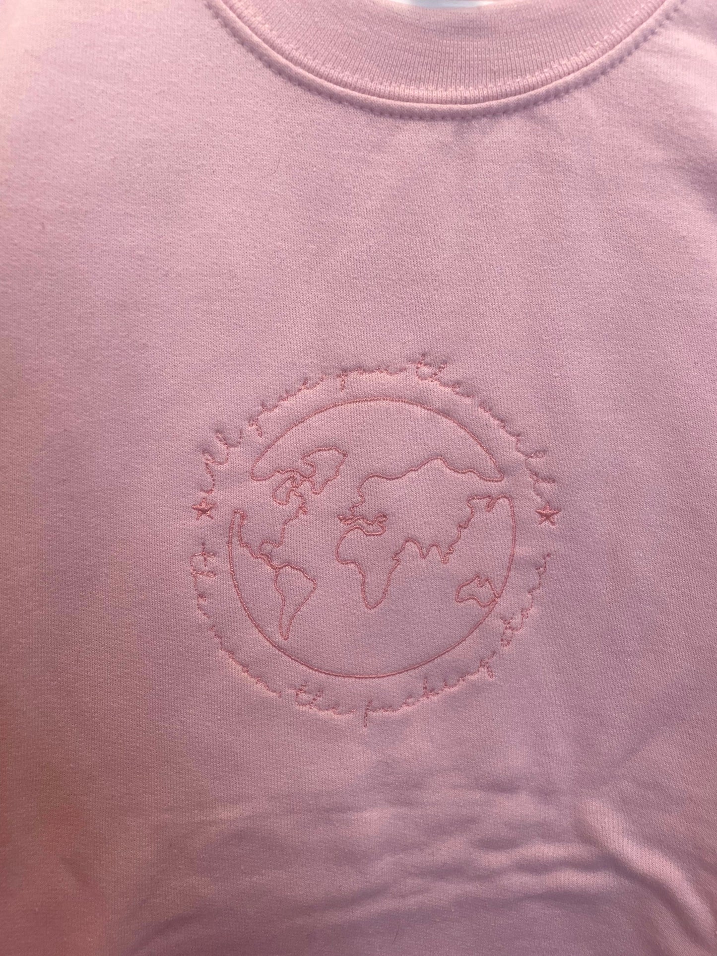 World, Moon, Stars Crewneck ***SAMPLE SIZE M***