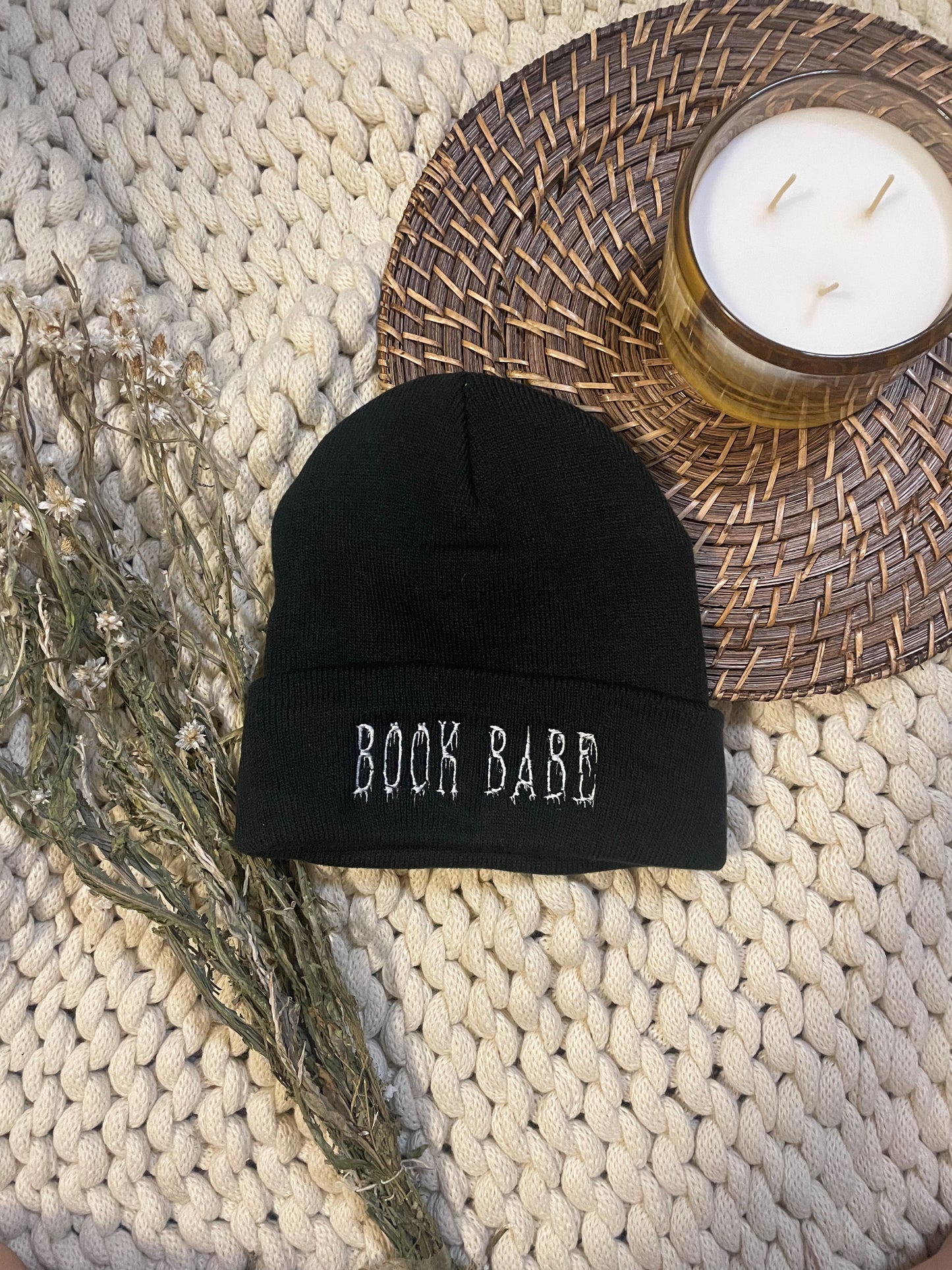 Spooky Book Babe Beanie