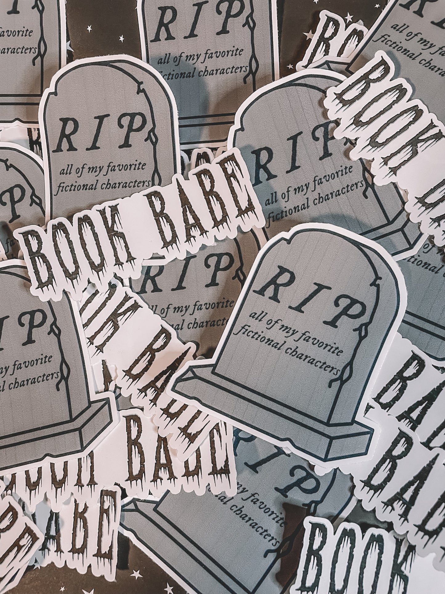 Spooky Book Babe Sticker