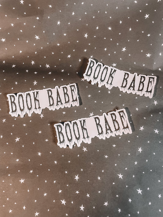 Spooky Book Babe Sticker